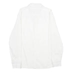 GUESS Mens White Cotton Blend Shirt M Long Sleeve Casual Button Down Collar