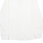 GUESS Mens White Cotton Blend Shirt M Long Sleeve Casual Button Down Collar