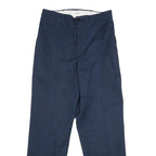 RED KAP Mens Polyester Blend Navy Regular Straight Trousers W30 L31 Workwear