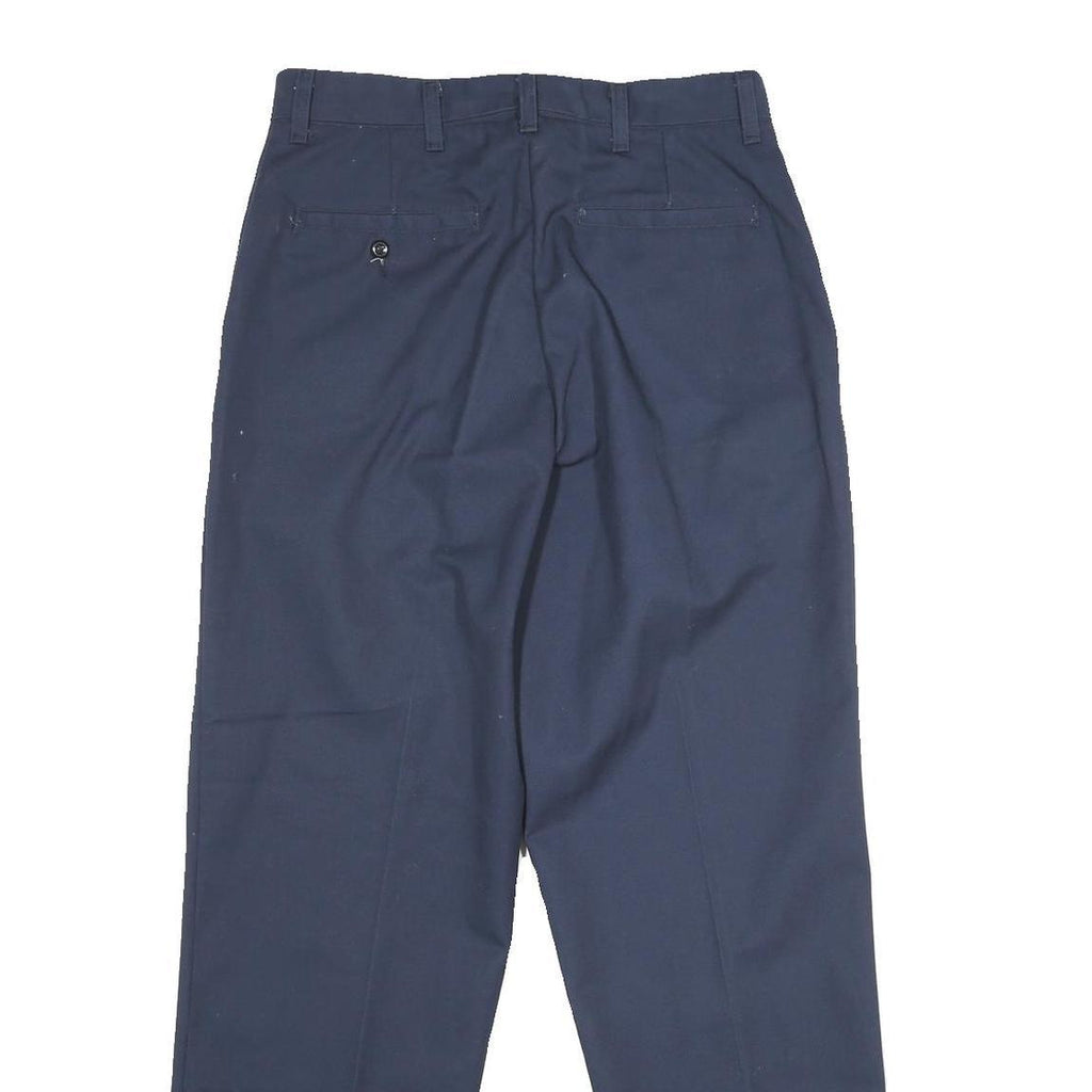 RED KAP Mens Polyester Blend Navy Regular Straight Trousers W30 L31 Workwear