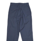 RED KAP Mens Polyester Blend Navy Regular Straight Trousers W30 L31 Workwear