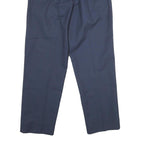 RED KAP Mens Polyester Blend Navy Regular Straight Trousers W30 L31 Workwear