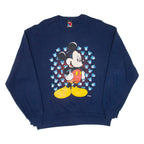 MICKEY UNLIMITED Mickey Mouse Womens Sweatshirt Blue L