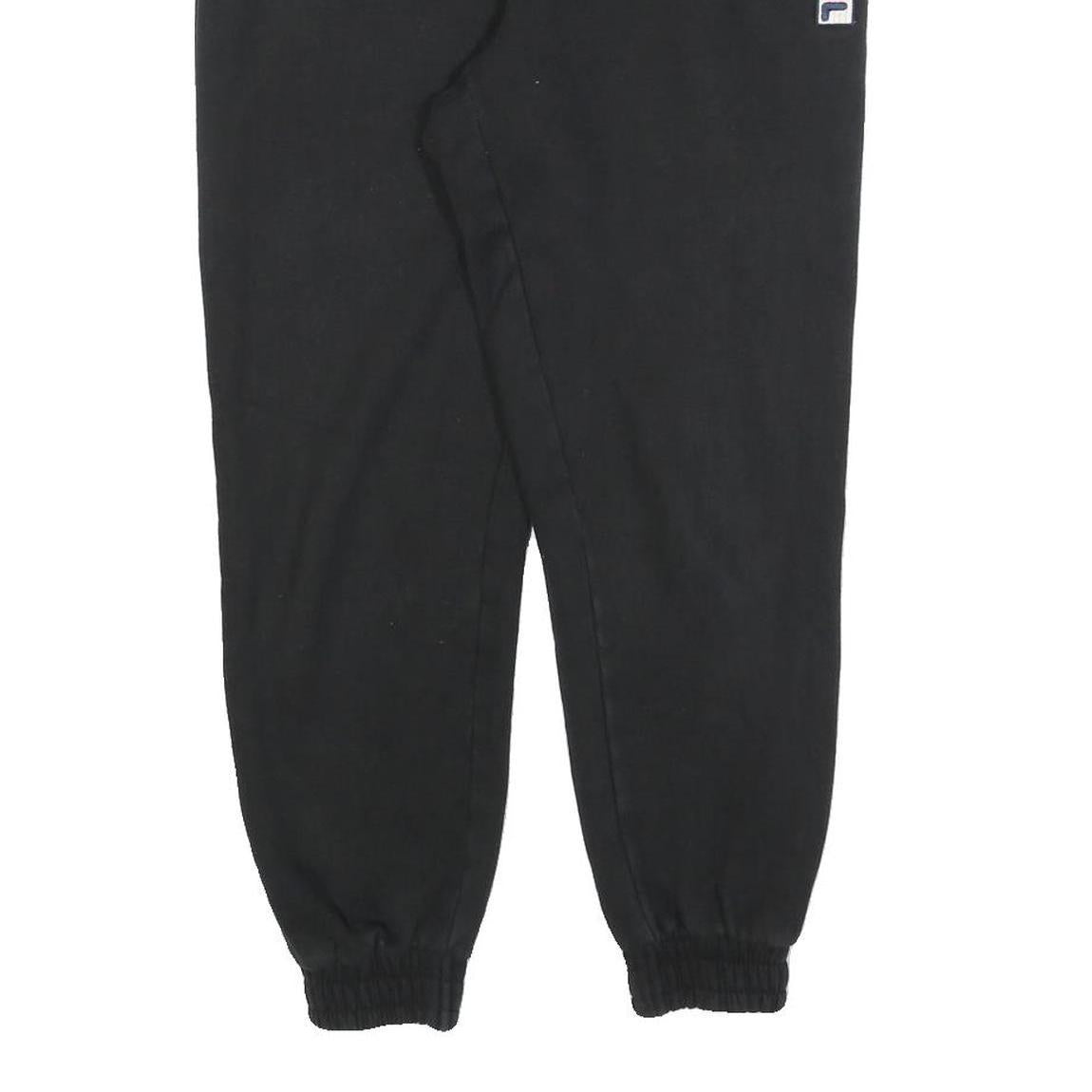 FILA Womens Joggers Black S W28 L26 Regular Fit Tapered Leg Cotton Blend