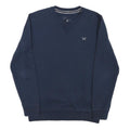 CREW CLOTHING Mens Navy Blue Sweatshirt Crew Neck S Casual Pullover Cotton Blend