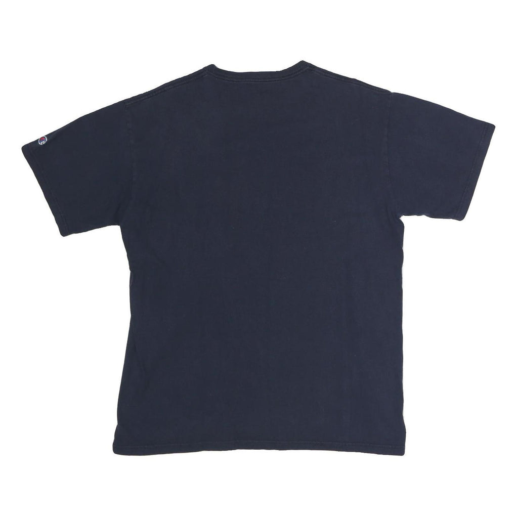 CHAMPION Mens Navy Blue Butler 2010 NCAA Final Four Graphic T-Shirt L Short