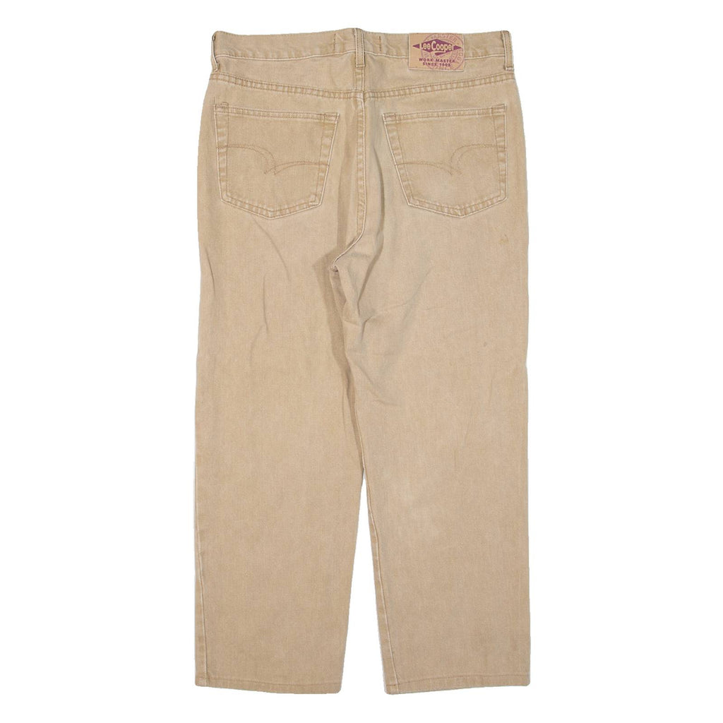 LEE COOPER Mens Trousers Beige Regular Straight W32 L24