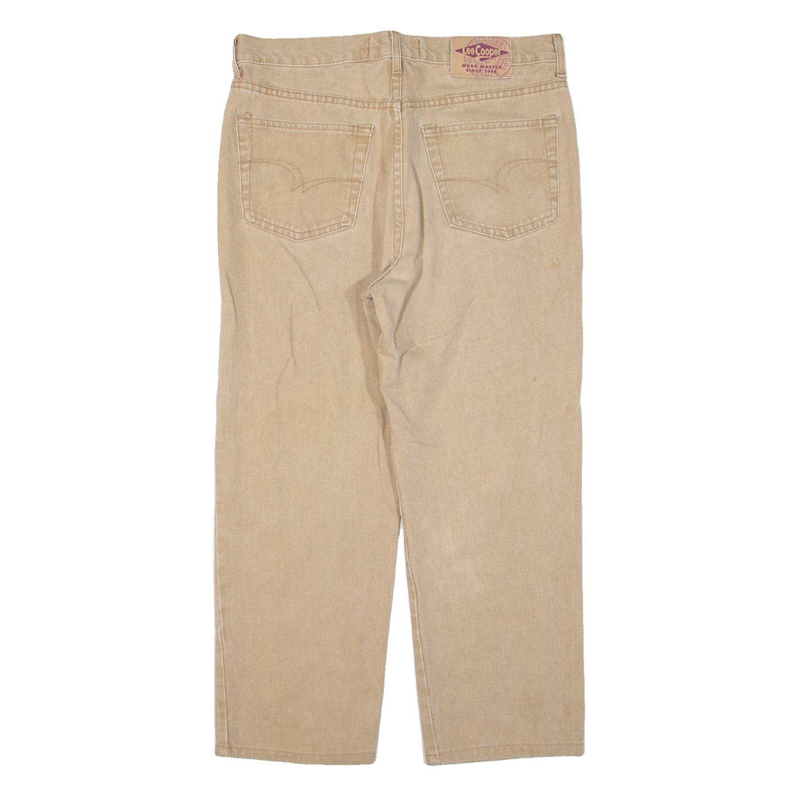 LEE COOPER Mens Trousers Beige Regular Straight W32 L24
