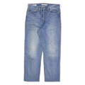 LEVI'S Womens Regular Blue Denim Straight Stone Wash W26 L27 Button Jeans