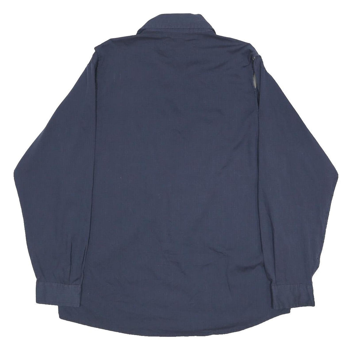 CARHARTT Mens Blue Workwear Long Sleeve Shirt L Button Collar Durable Polyester