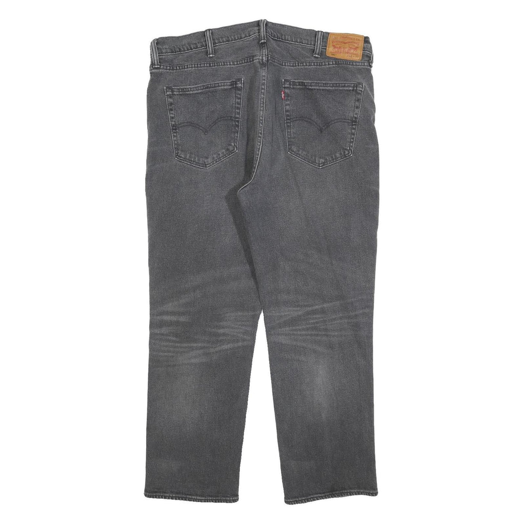 LEVI'S 541 Mens Jeans Grey Relaxed Straight Denim Medium W40 L30 Zip