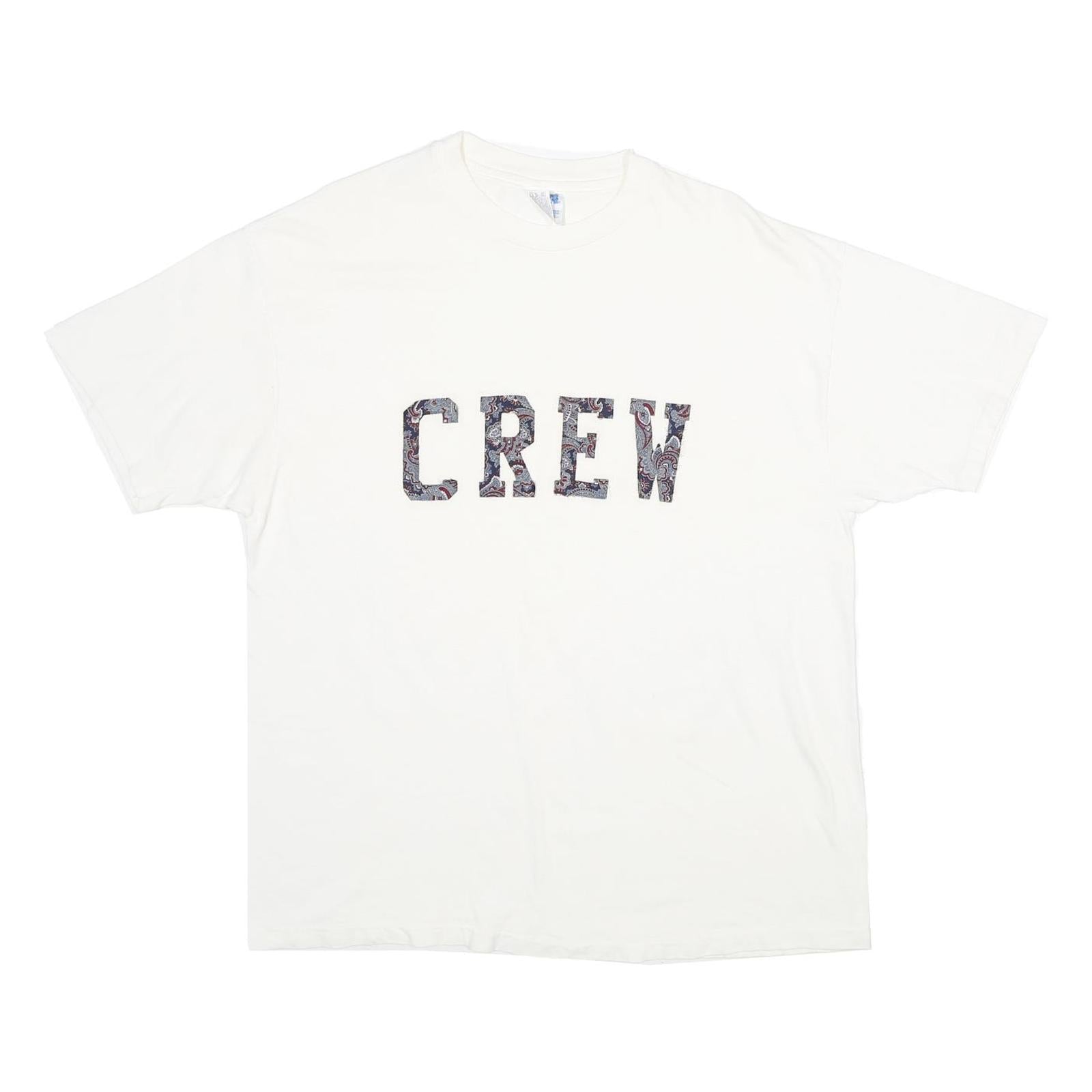HANES Mens White Crew Graphic T-Shirt XL Short Sleeve Crew Neck Cotton Top
