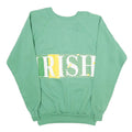 COLLEGIATE PACIFIC Mens Green & Yellow Crew Neck XL Sweatshirt Cotton Blend
