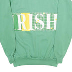 COLLEGIATE PACIFIC Mens Green & Yellow Crew Neck XL Sweatshirt Cotton Blend