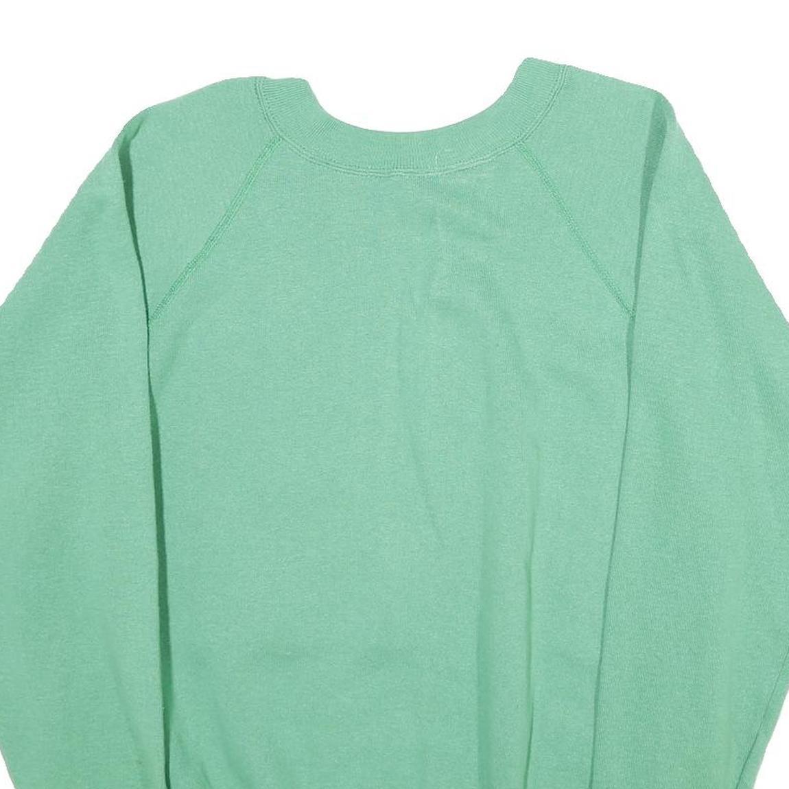 COLLEGIATE PACIFIC Mens Green & Yellow Crew Neck XL Sweatshirt Cotton Blend