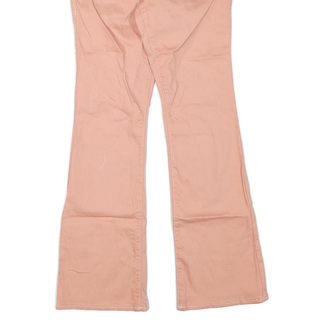 TRUE RELIGION Womens Regular Fit Flared Denim Light W30 L32 Pink Cotton Blend