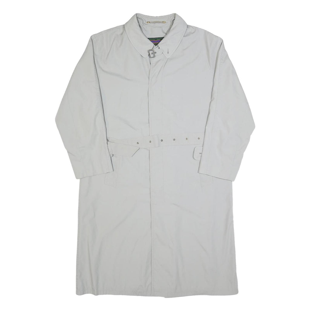 WESTBURY Mens White Classic Long Sleeve Button Cotton Blend Jacket L Plain