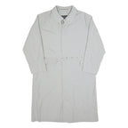 WESTBURY Mens White Classic Long Sleeve Button Cotton Blend Jacket L Plain