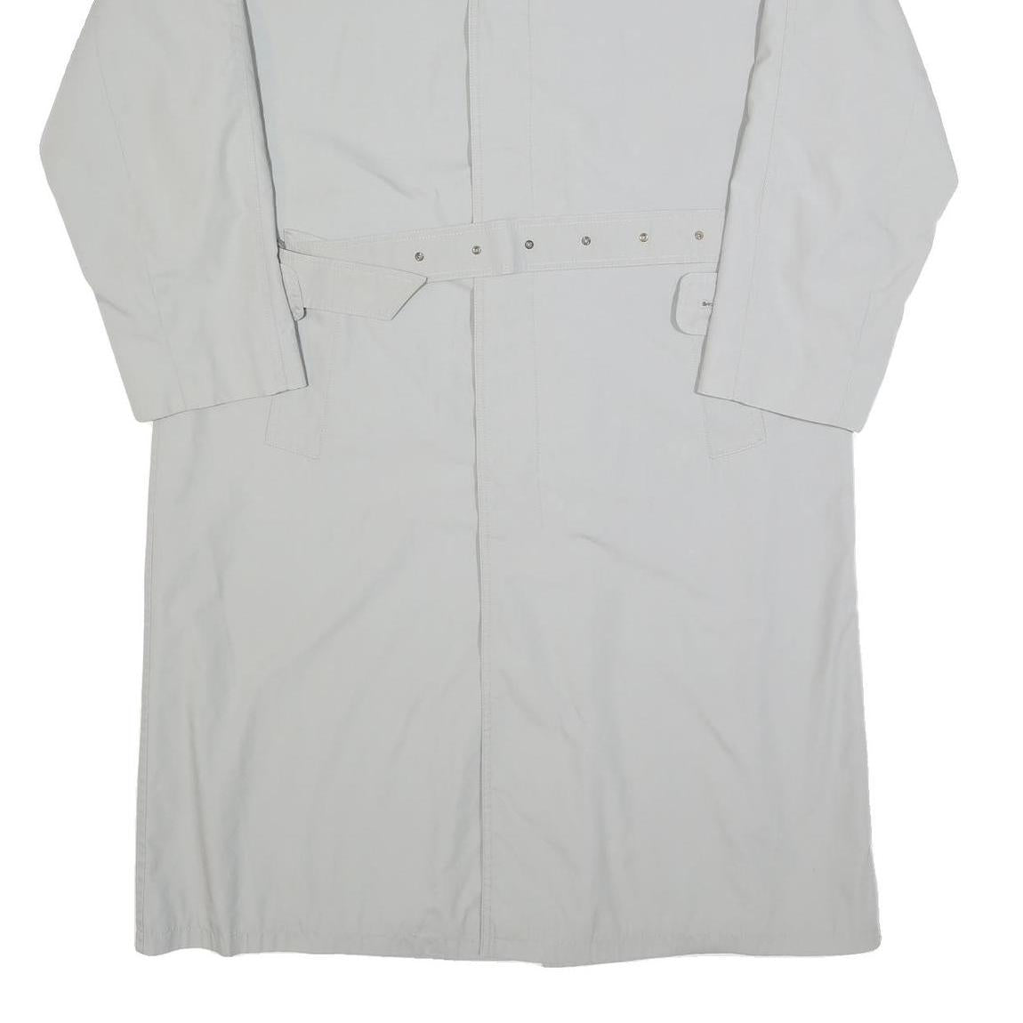 WESTBURY Mens White Classic Long Sleeve Button Cotton Blend Jacket L Plain