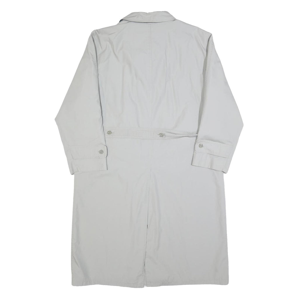 WESTBURY Mens White Classic Long Sleeve Button Cotton Blend Jacket L Plain