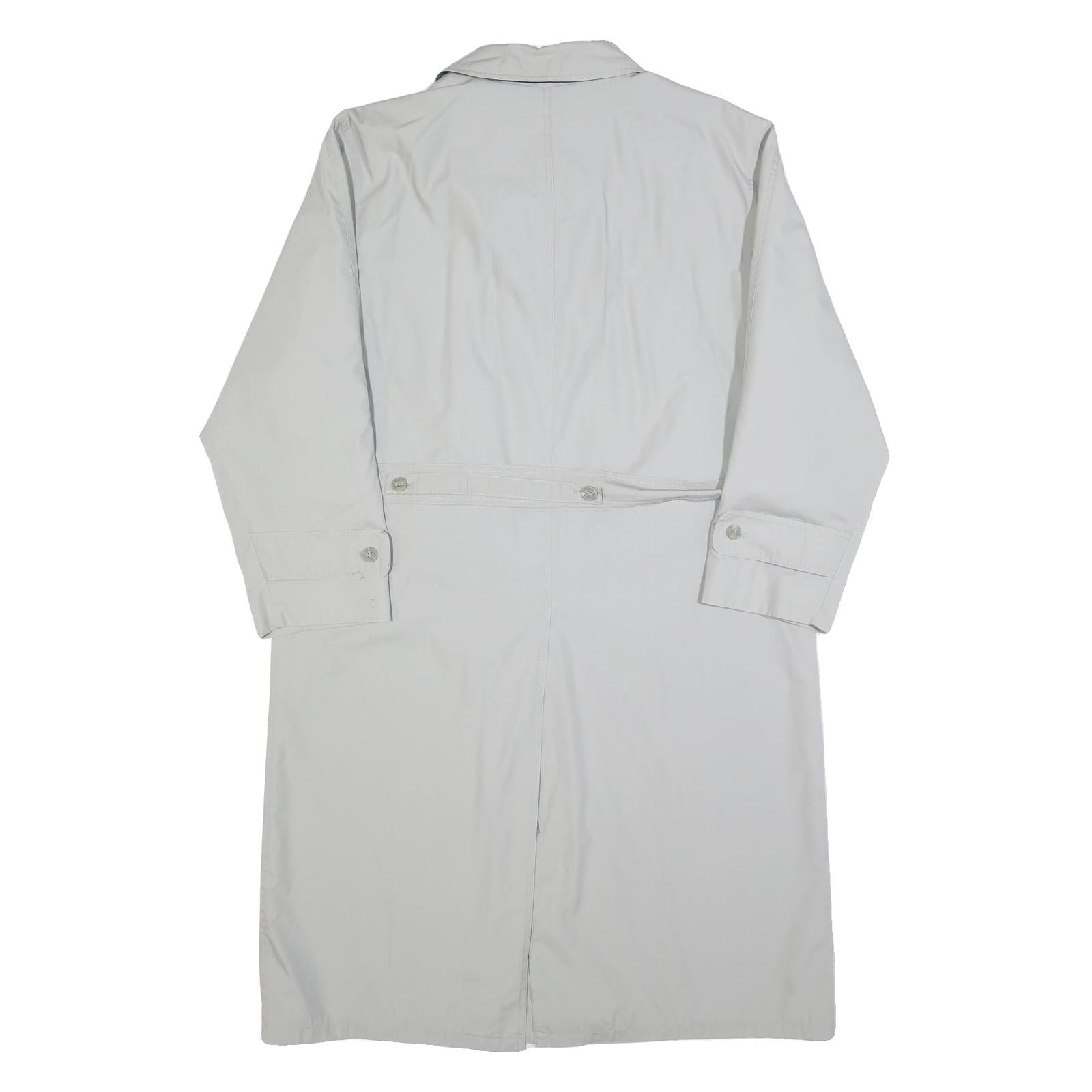 WESTBURY Mens White Classic Long Sleeve Button Cotton Blend Jacket L Plain