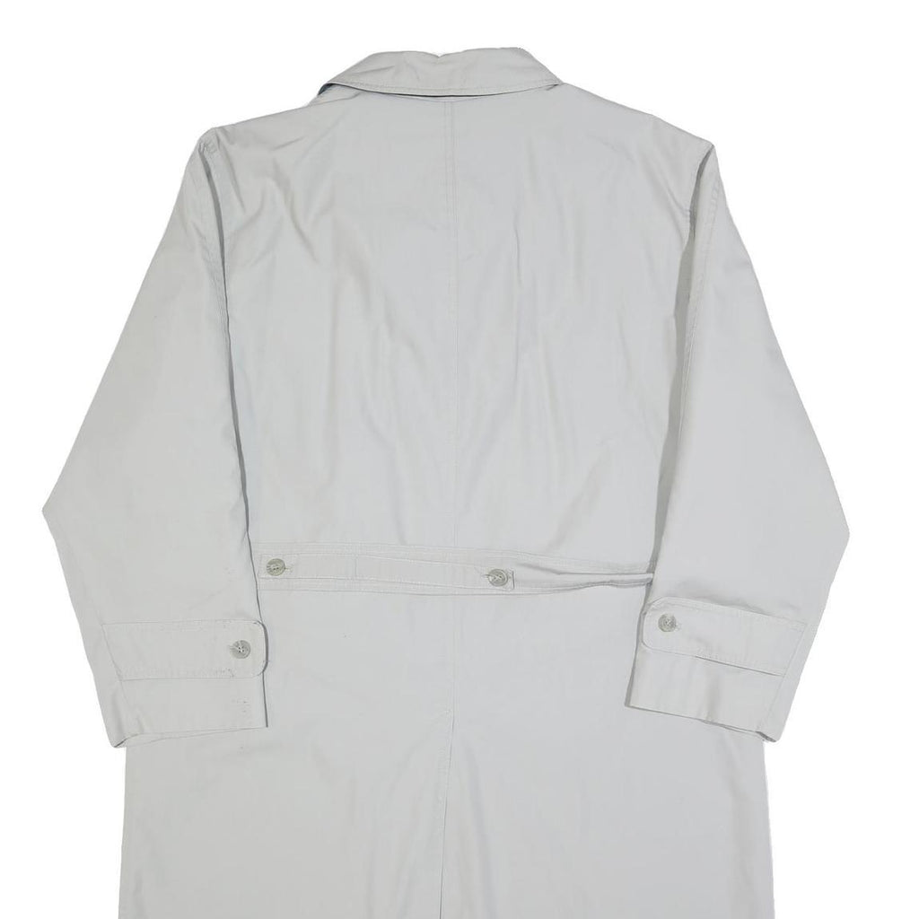 WESTBURY Mens White Classic Long Sleeve Button Cotton Blend Jacket L Plain