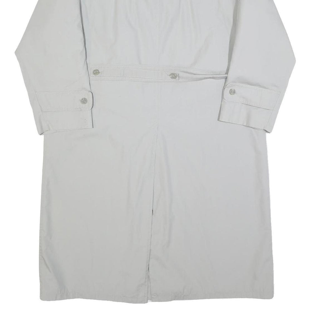 WESTBURY Mens White Classic Long Sleeve Button Cotton Blend Jacket L Plain