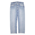 LEVI'S 501 Mens Jeans Blue Classic Straight Denim Light W32 L40 Button Cotton