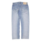 LEVI'S 501 Mens Jeans Blue Classic Straight Denim Light W32 L40 Button Cotton