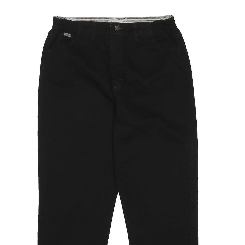 LEE Womens Black Relaxed Straight Denim Good Condition W32 L28 Zip Cotton Blend