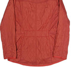 BARBOUR Womens Red Classic Jacket UK 10 Quilted Polyester Blend Zip Fastening