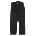 LEVI'S 501 Mens Regular Black Denim Raw Jeans W31 L28 Classic Button Fly