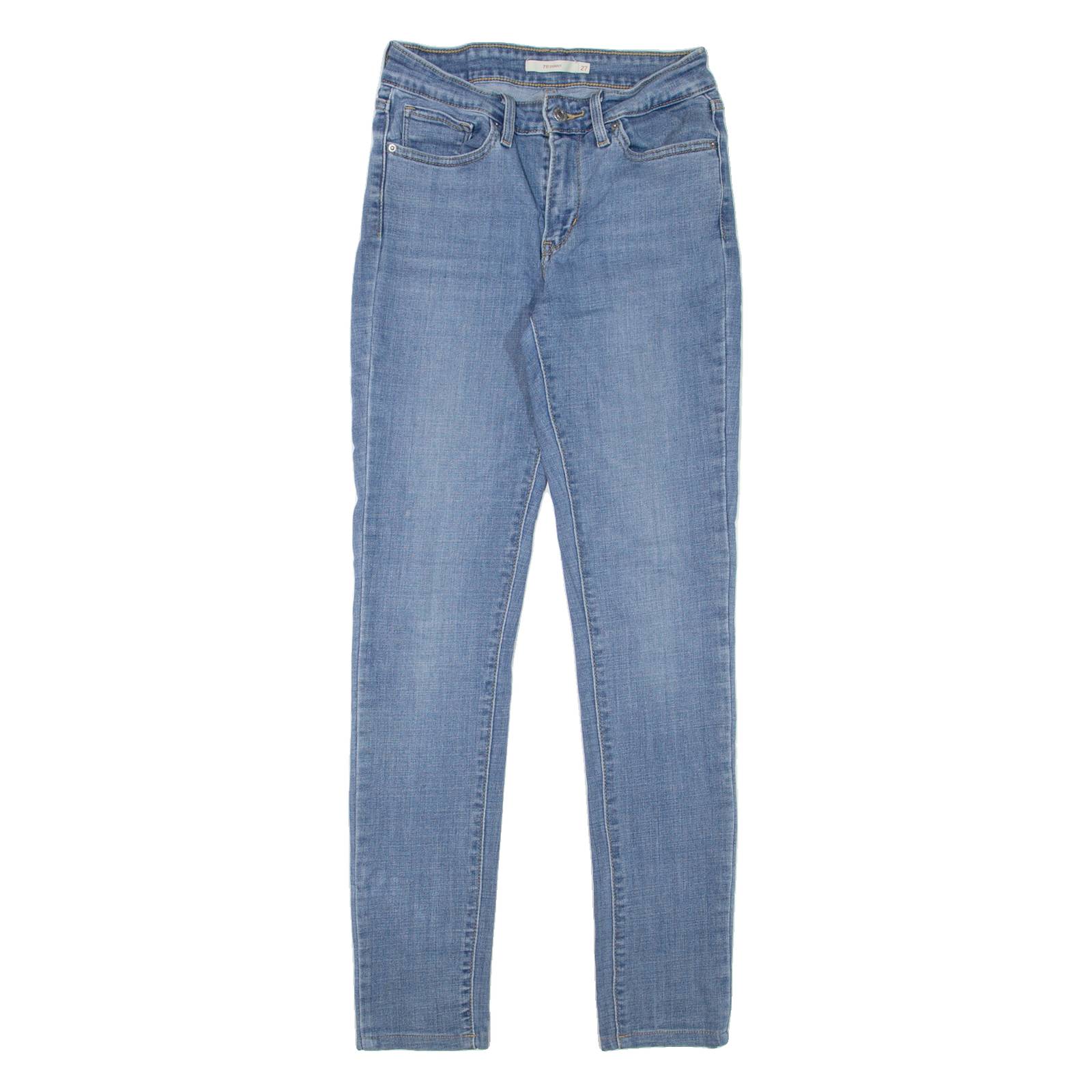LEVI'S 711 Womens Jeans Blue Slim Skinny W27 L32