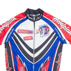 MICHEL JORDI Cycling Full Zip Mens Jersey Blue M