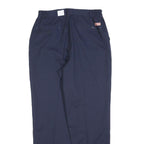 RED KAP Mens Cotton Blend Navy Regular Fit Straight Leg Trousers W30 L30
