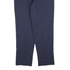 RED KAP Mens Cotton Blend Navy Regular Fit Straight Leg Trousers W30 L30