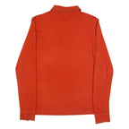 LEE Mens Polo Shirt Orange Long Sleeve L
