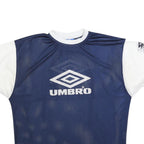 UMBRO Mens Blue & White Graphic T-Shirt 2XL Short Sleeve Crew Neck Sportswear