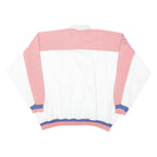 TAKE OFF ADIDAS ORIGINALS Womens White & Pink Expedition Collar 2XL Sweatshirt