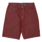RED APE Mens Casual Red Shorts XL W38 Polyester Blend Relaxed Fit Button Closure