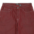 RED APE Mens Casual Red Shorts XL W38 Polyester Blend Relaxed Fit Button Closure