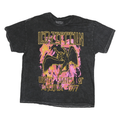 LED ZEPPELIN Mens Black United States Of America 1977 Graphic T-Shirt M Short
