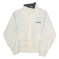 TIMBERLAND Mens Cream Jacket M Polyester Zip Plain Outdoor Casual
