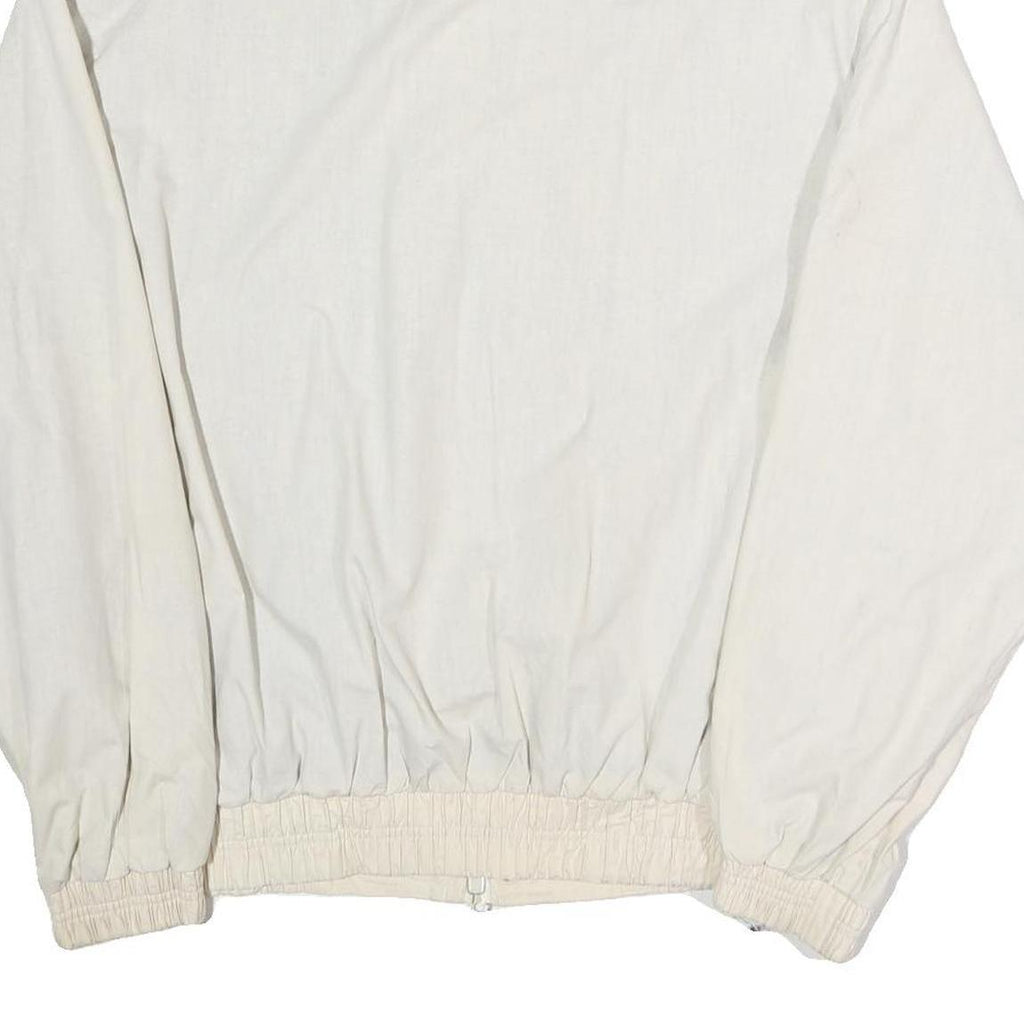 TIMBERLAND Mens Cream Jacket M Polyester Zip Plain Outdoor Casual