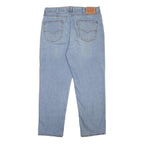 LEVI'S 550 Tapered Mens Jeans Blue Relaxed Denim Light W34 L29 Cotton Blend Zip