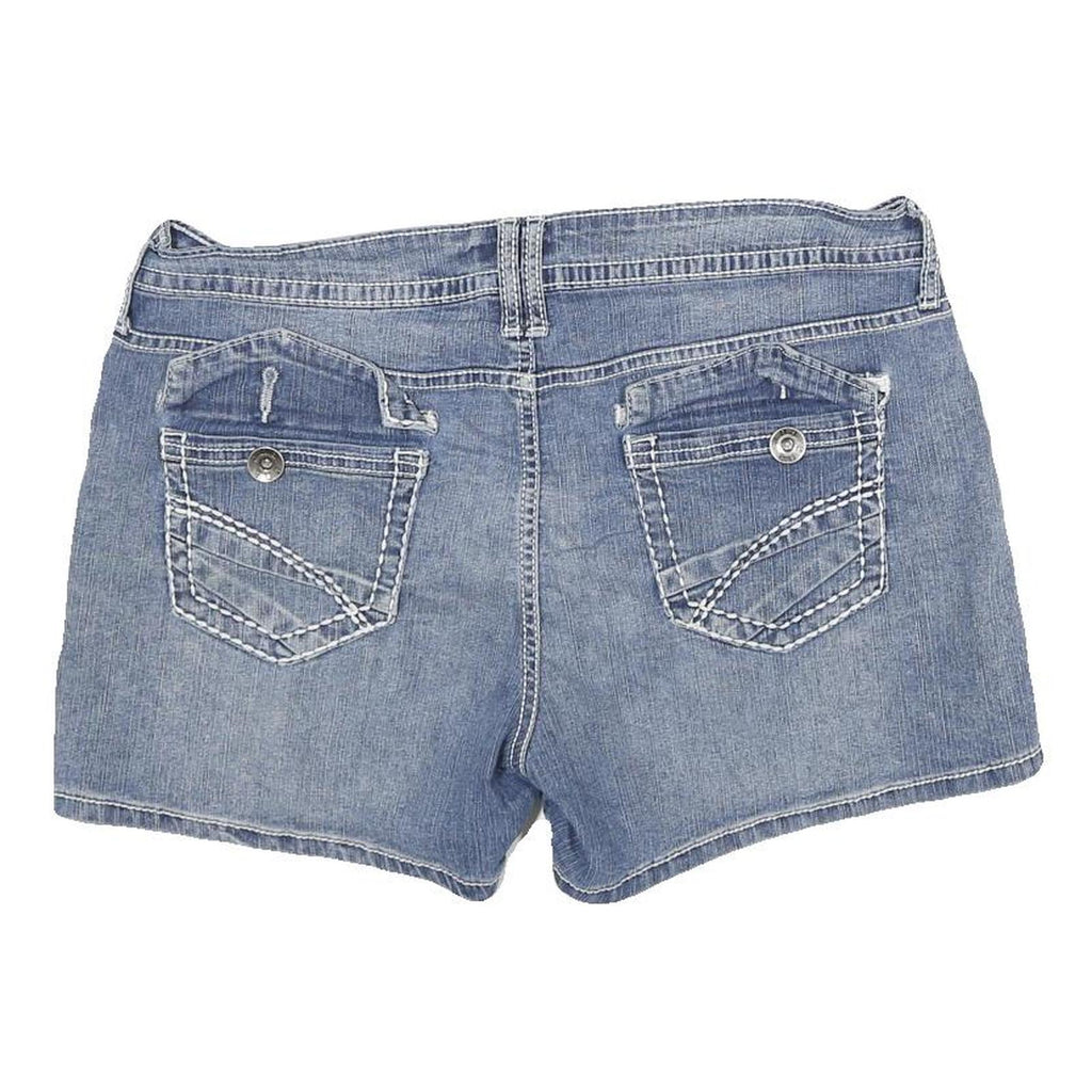 ANA Womens Denim Blue Casual Shorts XL W34 Button Closure Stylish
