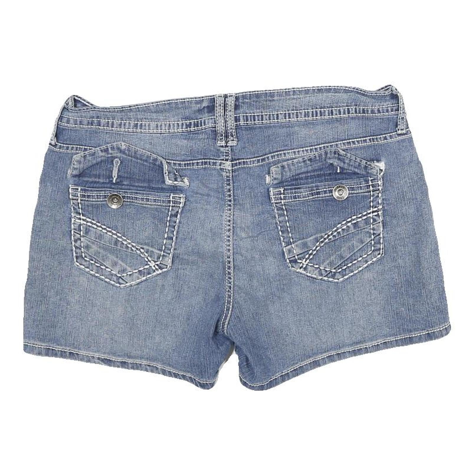 ANA Womens Denim Blue Casual Shorts XL W34 Button Closure Stylish
