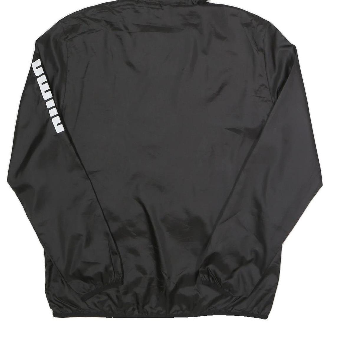 PUMA Mens Black Hoodie Zip Jacket S Polyester Plain Sports Casual Lightweight