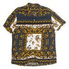 Mens Shirt Beige Floral L