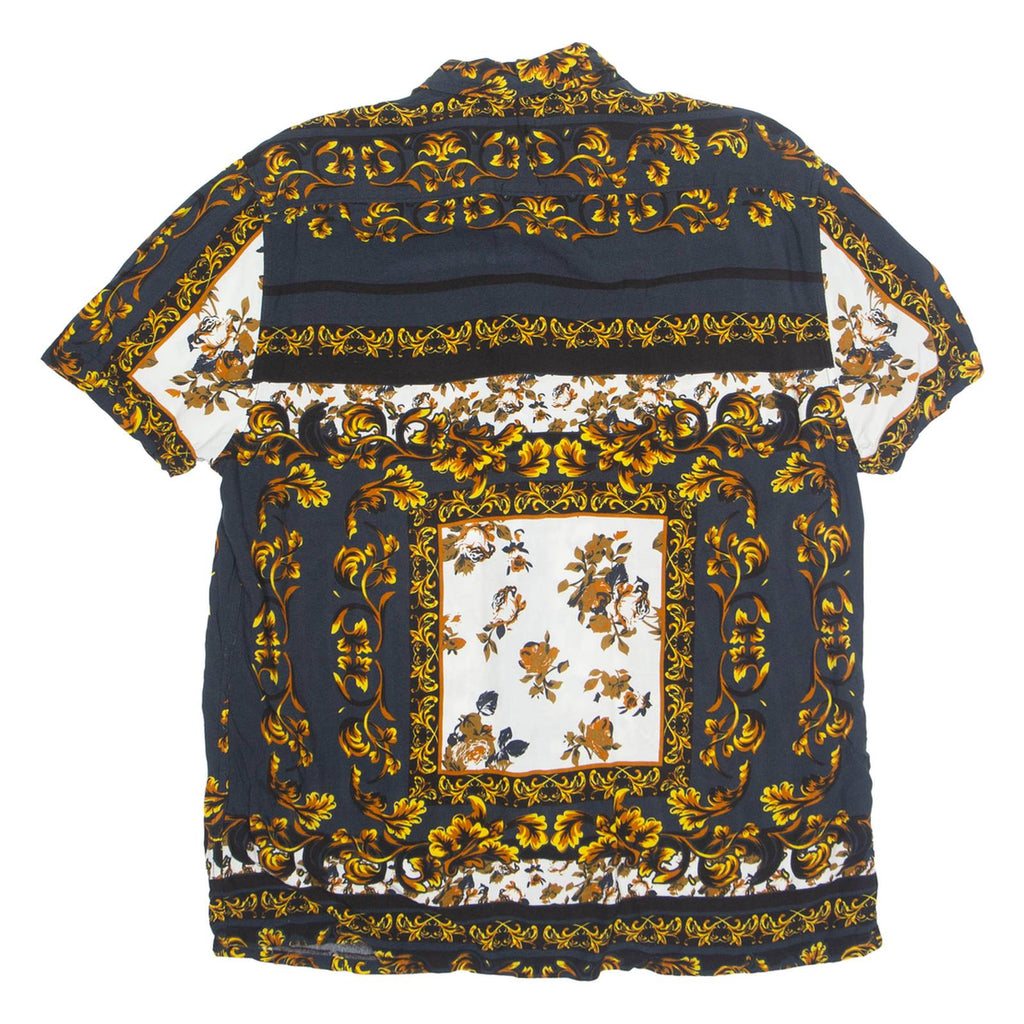 Mens Shirt Beige Floral L